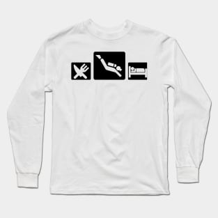 Eat sleep dive Long Sleeve T-Shirt